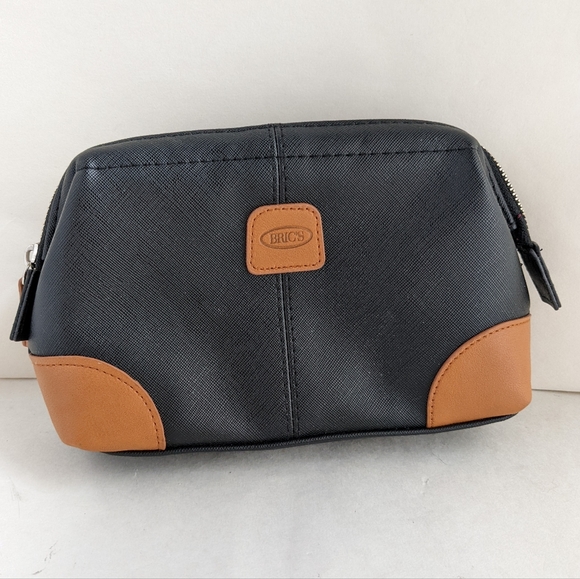 Bric's Bags Brics Black Mini Travel Cosmetics Toiletry Bag